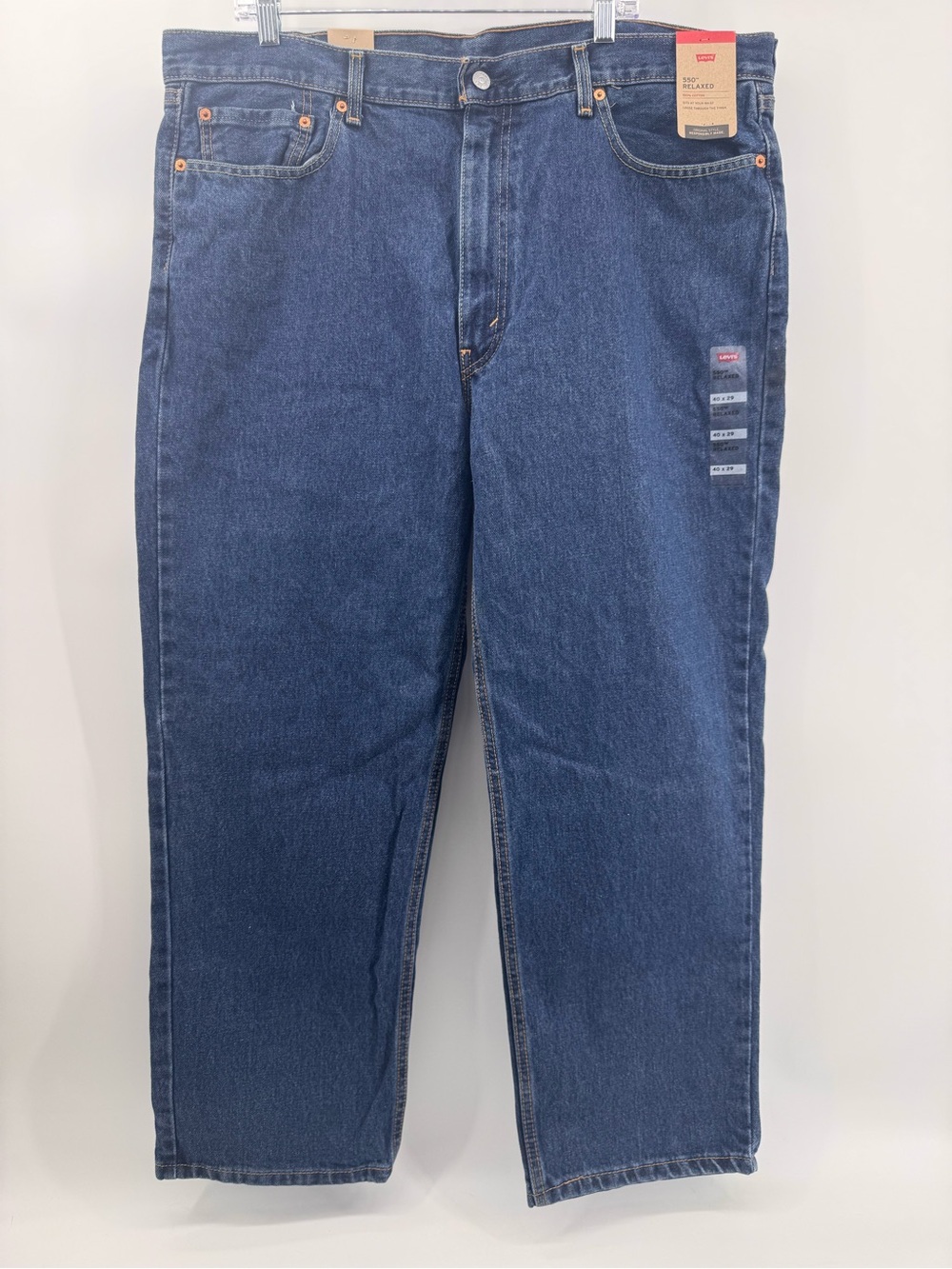 Levi's Men's Blue 550 Relaxed Fit Jeans NWT 40x29